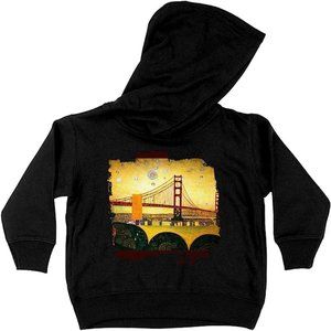 Golden Gate Bridge Toddler Hoodie - Famous Toddler Hooded Sweatshirt - City Kids